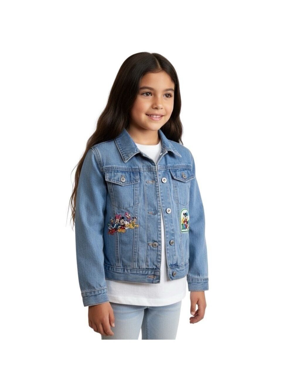 Disney Jean Jacket with Sweater Lining, Kids size 7/8. This is extremely rare!